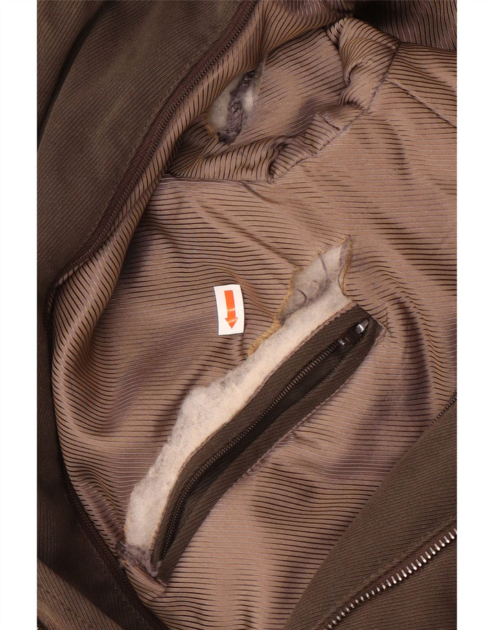 Jaqueta utilitária masculina Mabrun IT 56 3XL algodão marrom