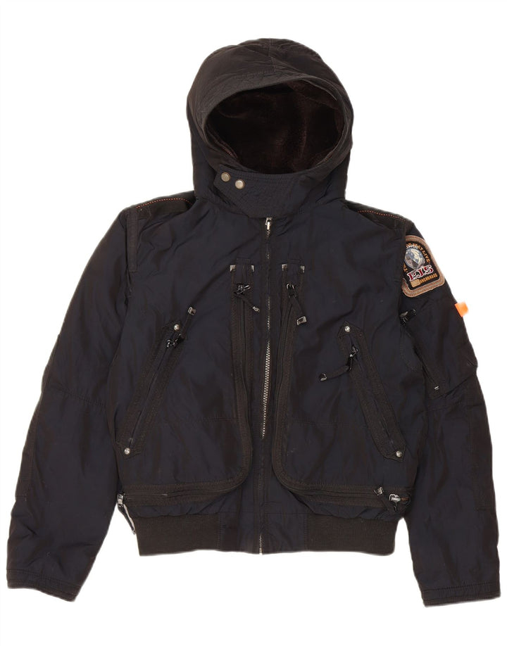 Jaqueta Parajumpers Meninos Acolchoada com Capuz 11-12 Anos Pequeno Poliéster Azul Marinho