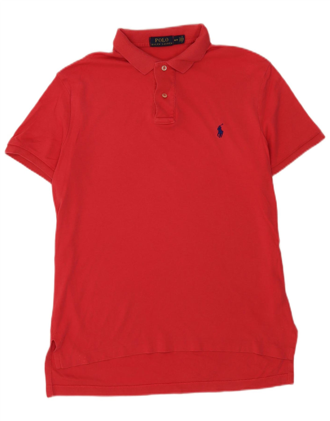 Camisa polo masculina Polo Ralph Lauren de algodão vermelho médio