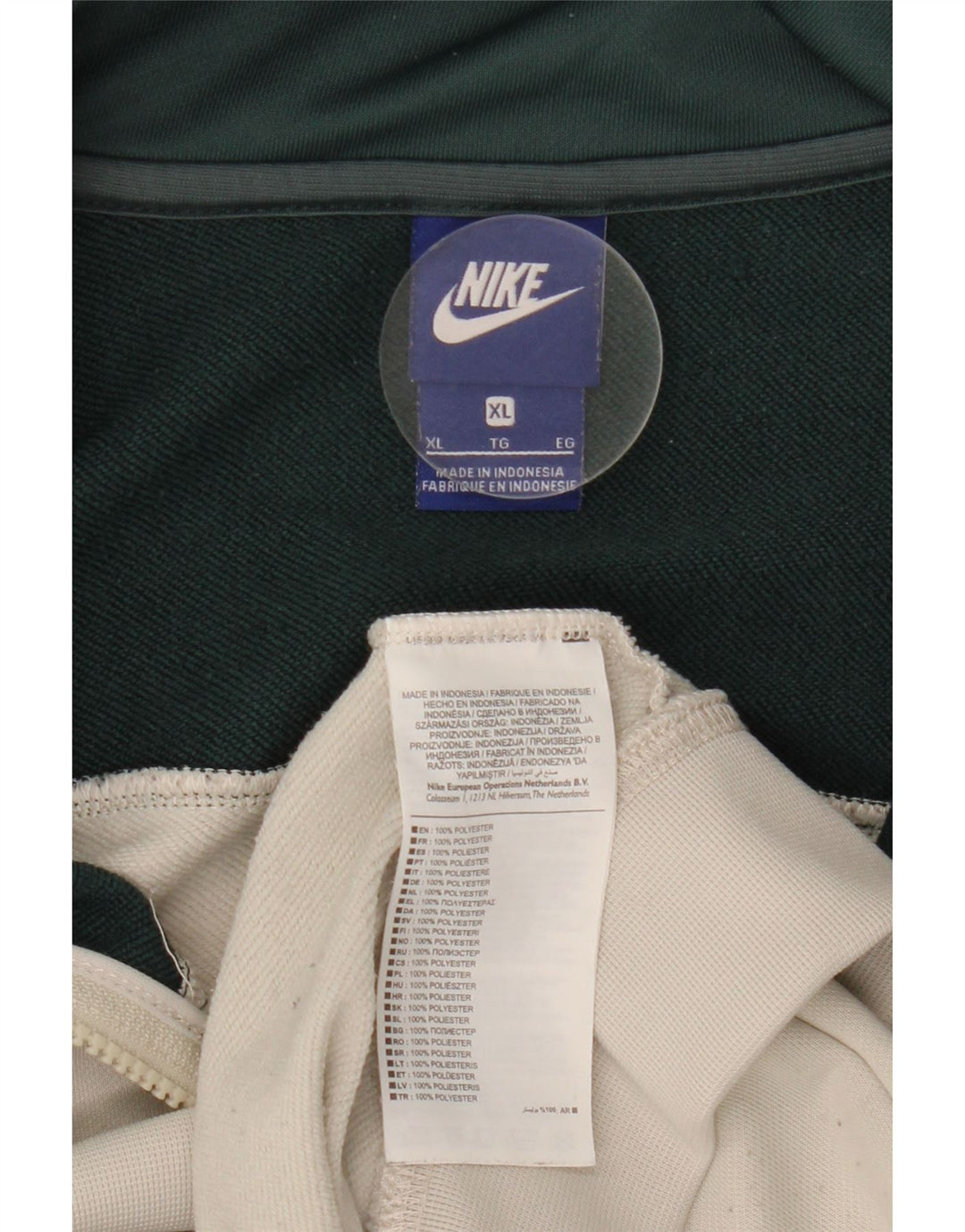 Nike Mens Treino Top Jacket XL Branco Colorblock Poliéster