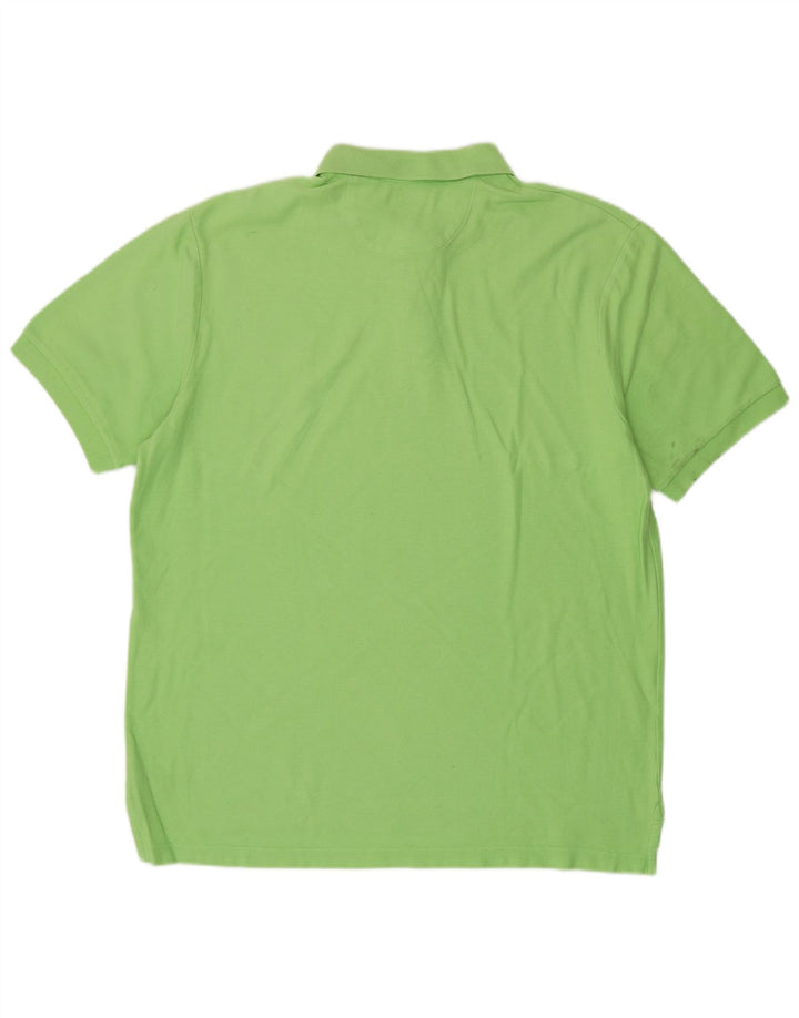Camisa polo masculina Grant Fit CHAPS grande algodão verde