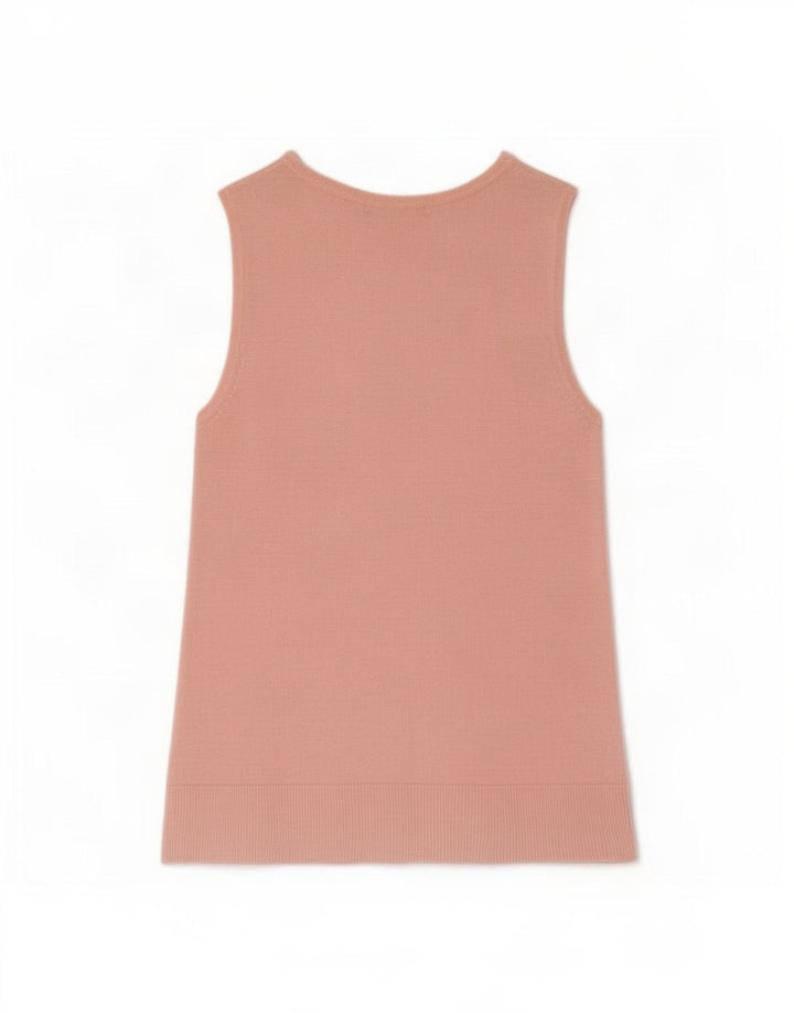 Colete feminino Marks & Spencer UK 12 viscose rosa médio