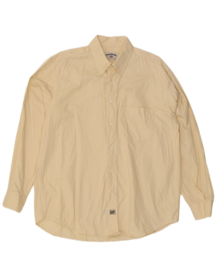 Camisa masculina Carrera XL algodão amarelo