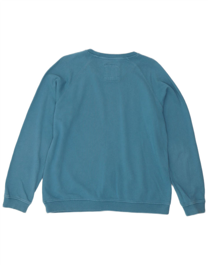 Crew Clothing moletom feminino Jumper UK 14 algodão azul médio