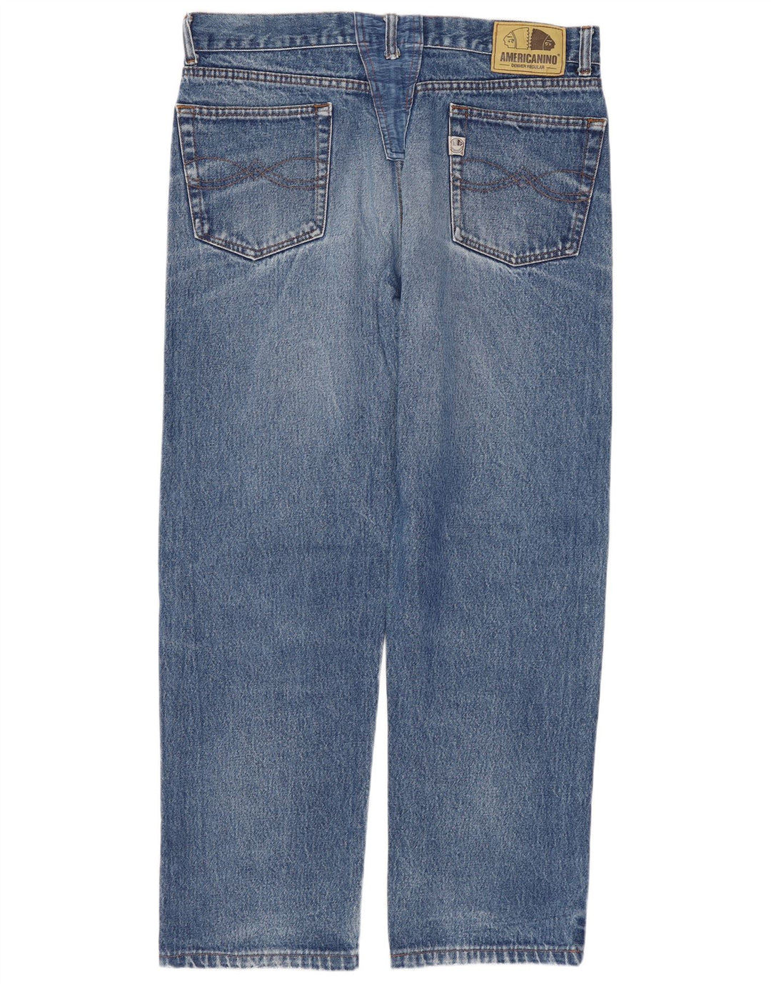 Calça jeans reta masculina AMERICANINO W34 L28 azul