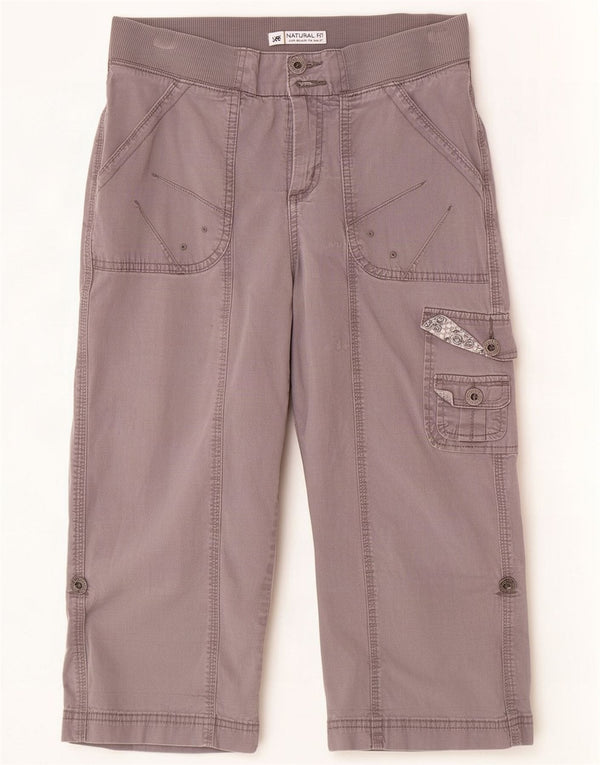 Lee Calça Cargo Capri US 8 Médio W30 L20 Algodão Cinza