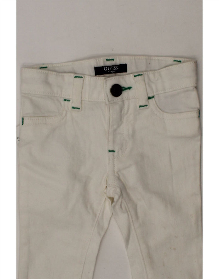 GUESS Baby Boys Straight Jeans 3-6 Months W18 L8 White Cotton Vintage Guess and Second-Hand Guess from Messina Hembry 