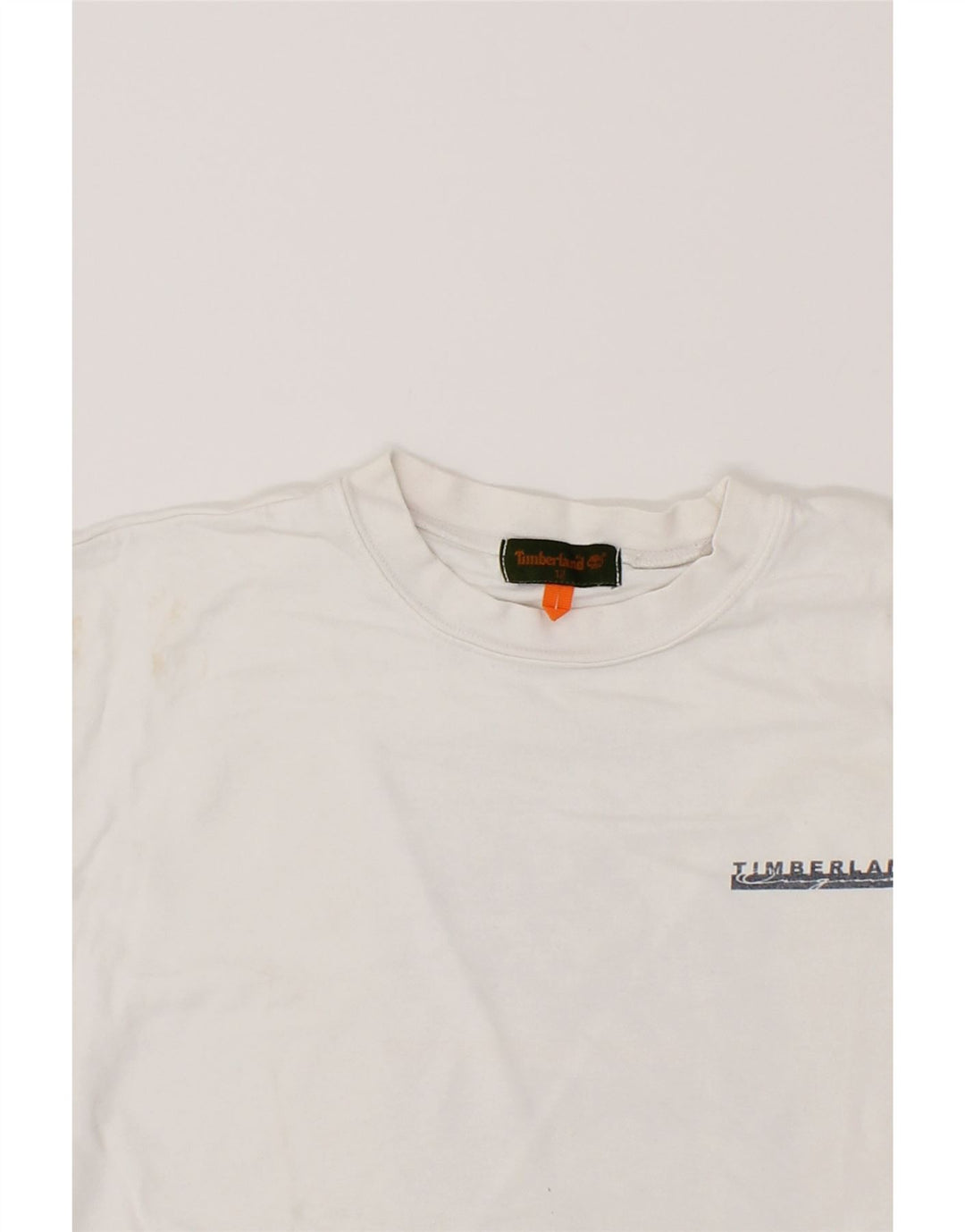 TIMBERLAND Boys Graphic T-Shirt Top 11-12 Years White Cotton Vintage Timberland and Second-Hand Timberland from Messina Hembry 