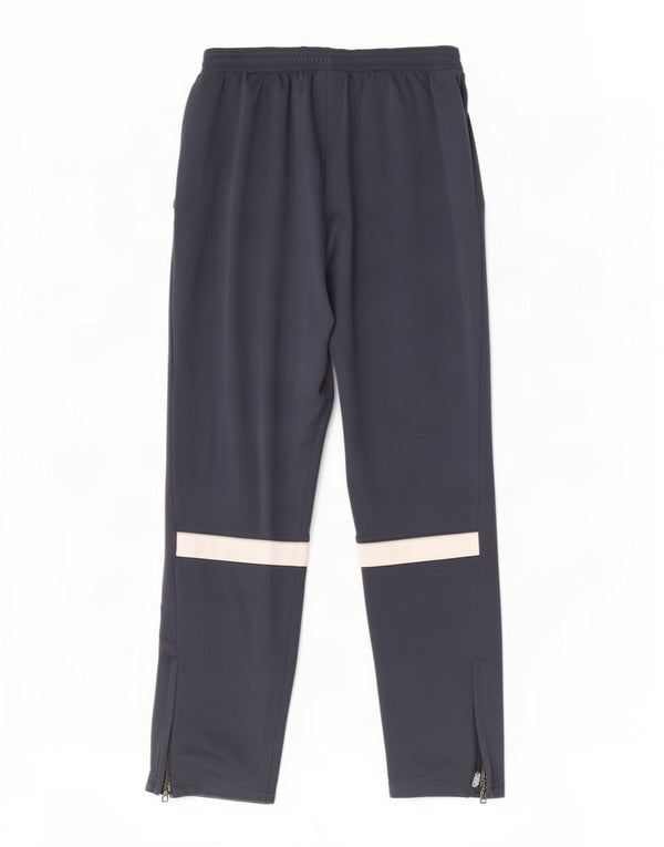 Calça de treino masculina Nike Dri Fit pequena azul marinho colorblock poliéster