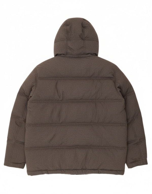 Jaqueta acolchoada com capuz masculina Timberland UK 42 XL cinza nylon
