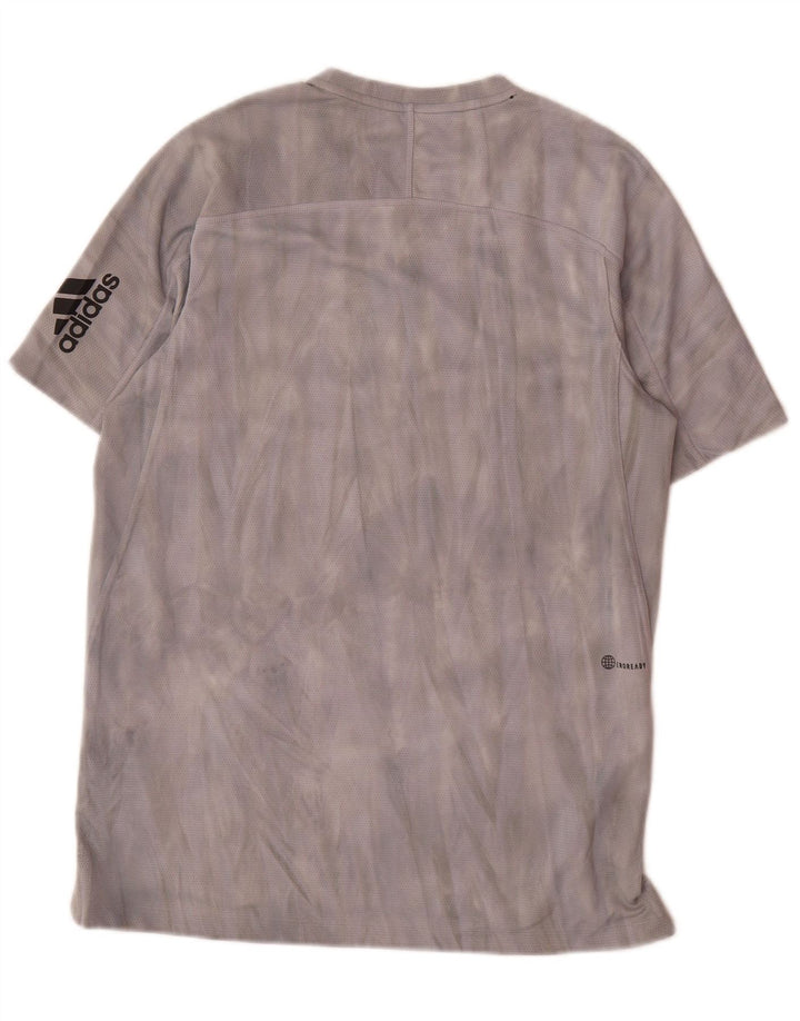 Camiseta Adidas Masculina Aeroready Graphic Top Pequena Cinza Tie Dye Poliéster