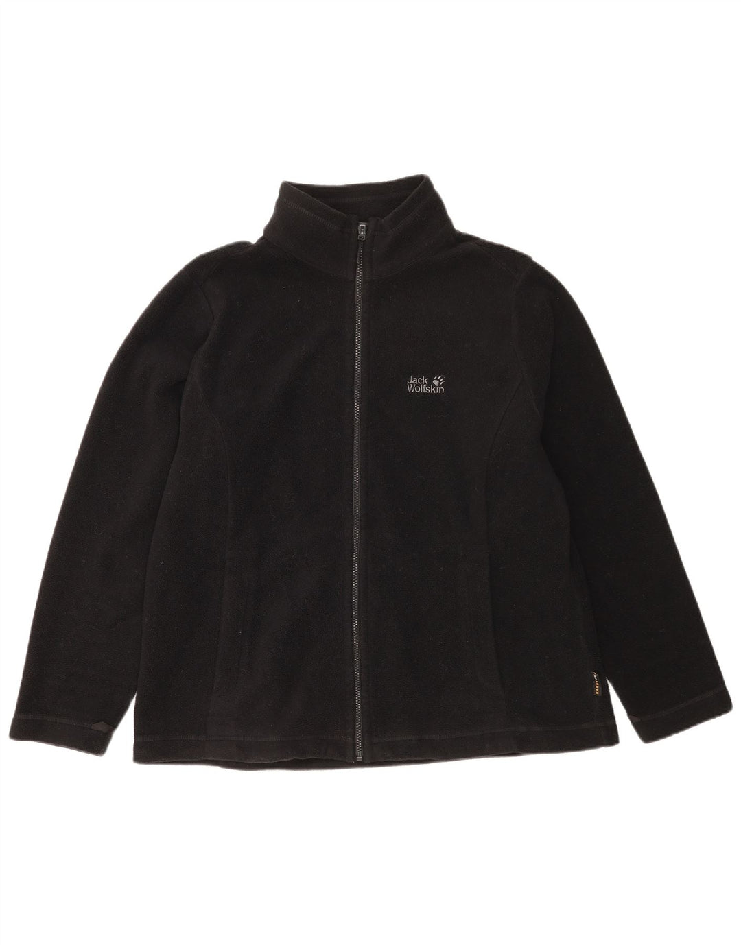 Jaqueta masculina de lã Jack Wolfskin UK 40 grande poliéster preto