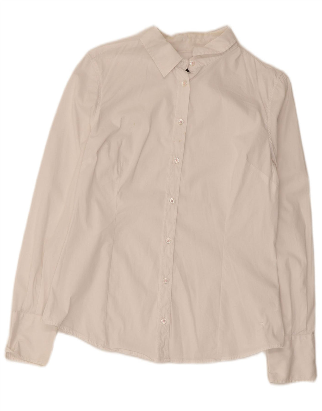 Camisa feminina Trussardi Jeans IT 44 médio algodão branco