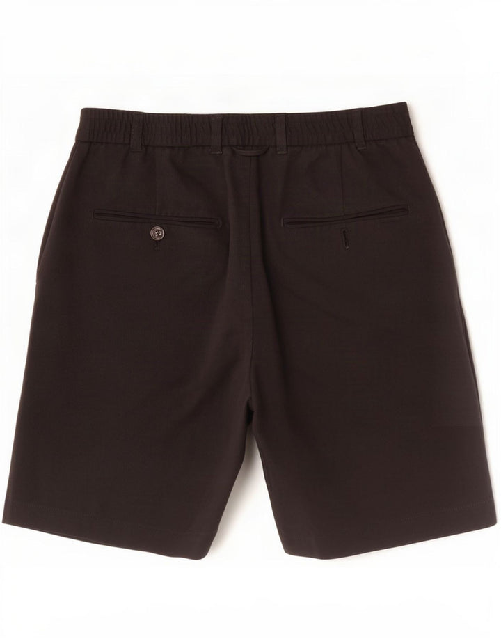 Zara Mens Chino Shorts EU 38 Pequeno W30 Poliéster Preto