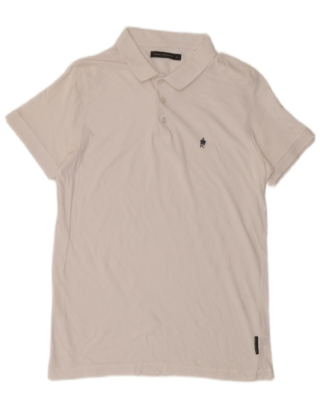 Camisa polo masculina French Connection XL algodão branco