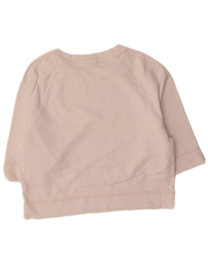 Tommy Hilfiger moletom feminino manga 3/4 jumper UK 14 médio branco