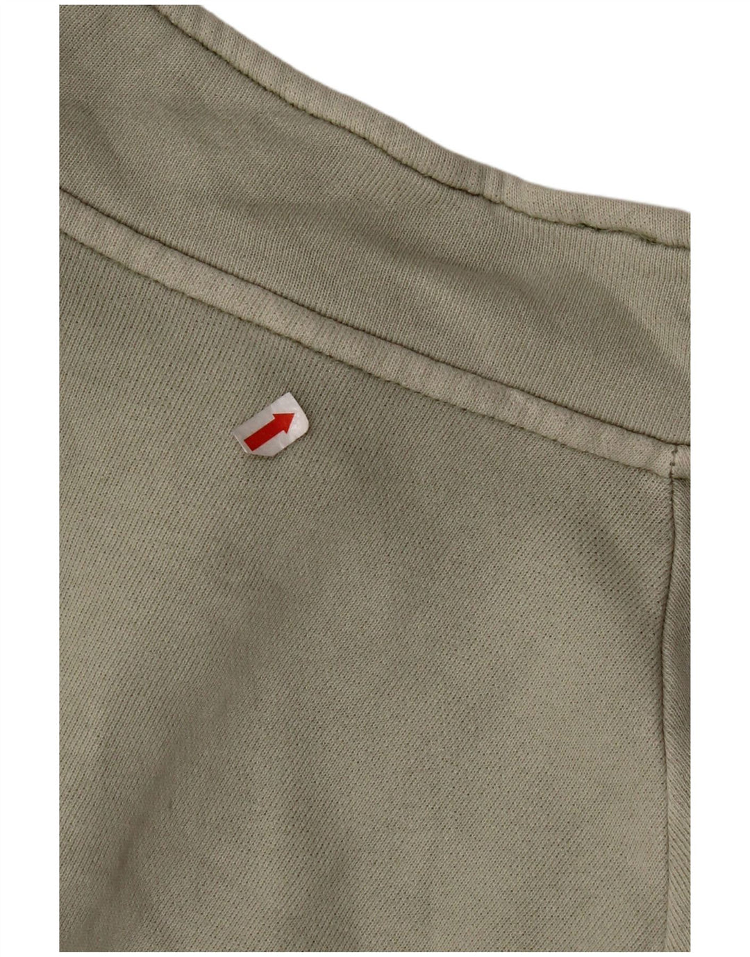 Suéter masculino REEBOK com zíper e gola grande de algodão cáqui