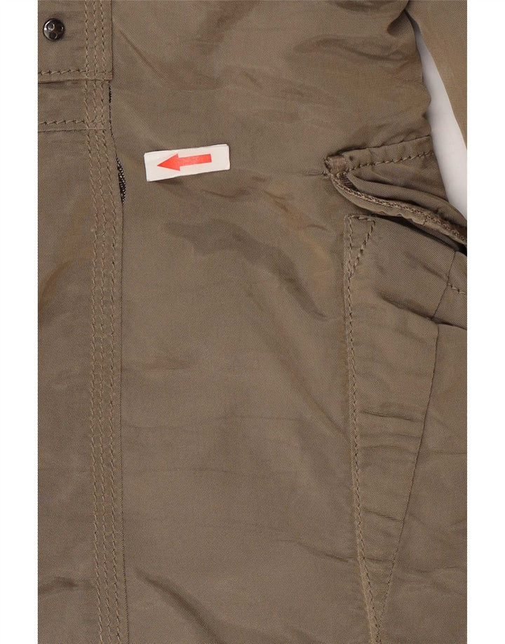Casaco feminino acolchoado com capuz PEUTEREY IT 48 XL cáqui poliamida