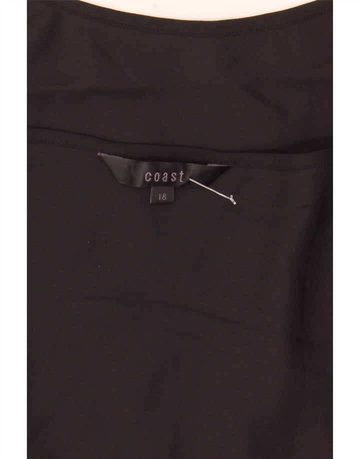 Vestido deslizante feminino Coast UK 18 XL preto