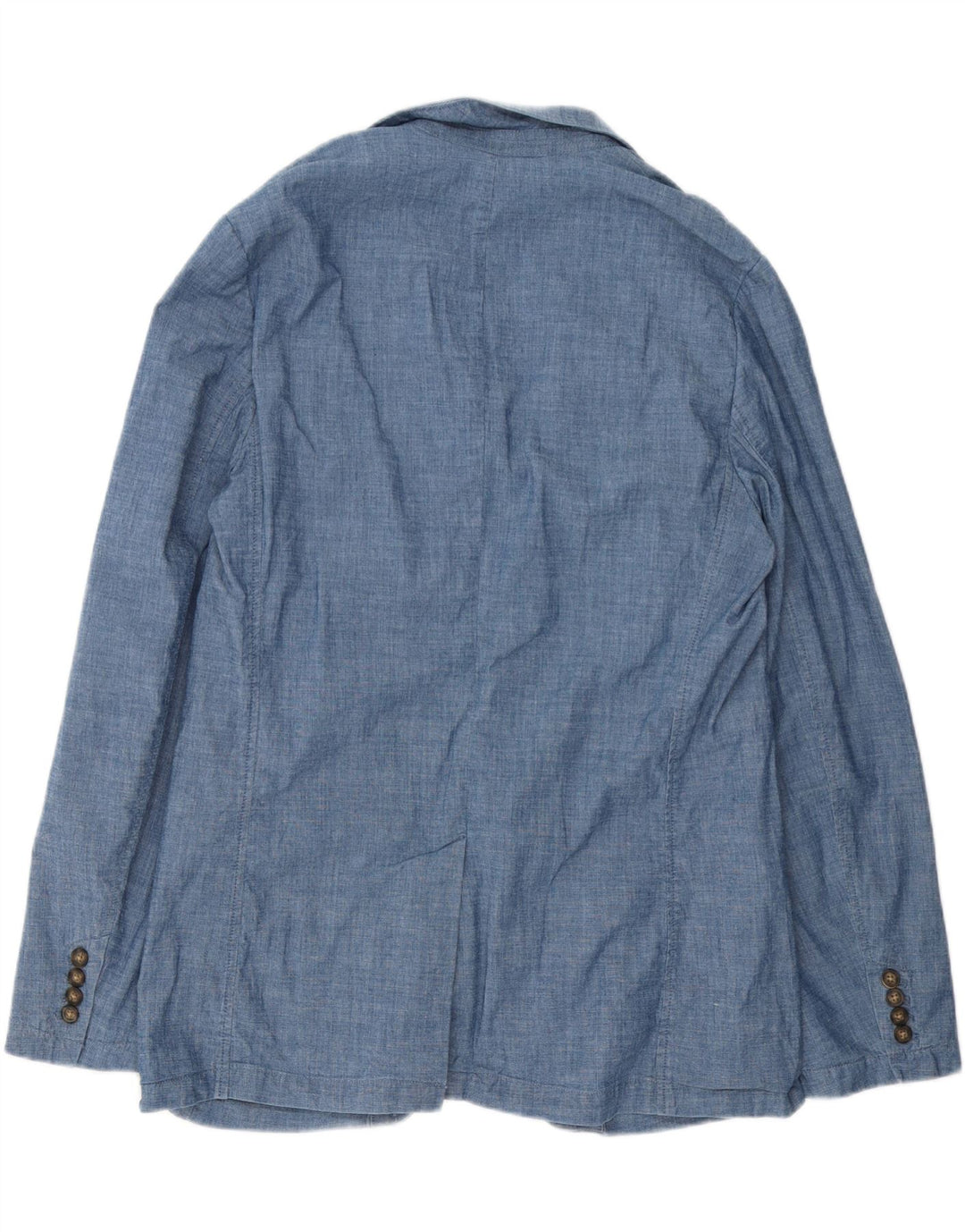 Jaqueta Blazer Masculina Gap com 2 Botões Reino Unido 40 Grande Algodão Azul