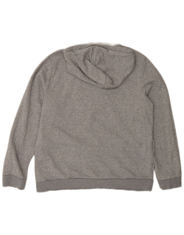 Jumper com capuz gráfico feminino Adidas UK 20/22 XL cinza algodão esportivo