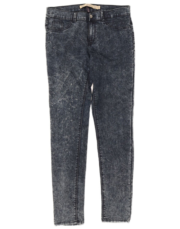 Zara Womens Trafaluc Jegging Jeans EU 38 Pequeno W28 L29 Azul Algodão