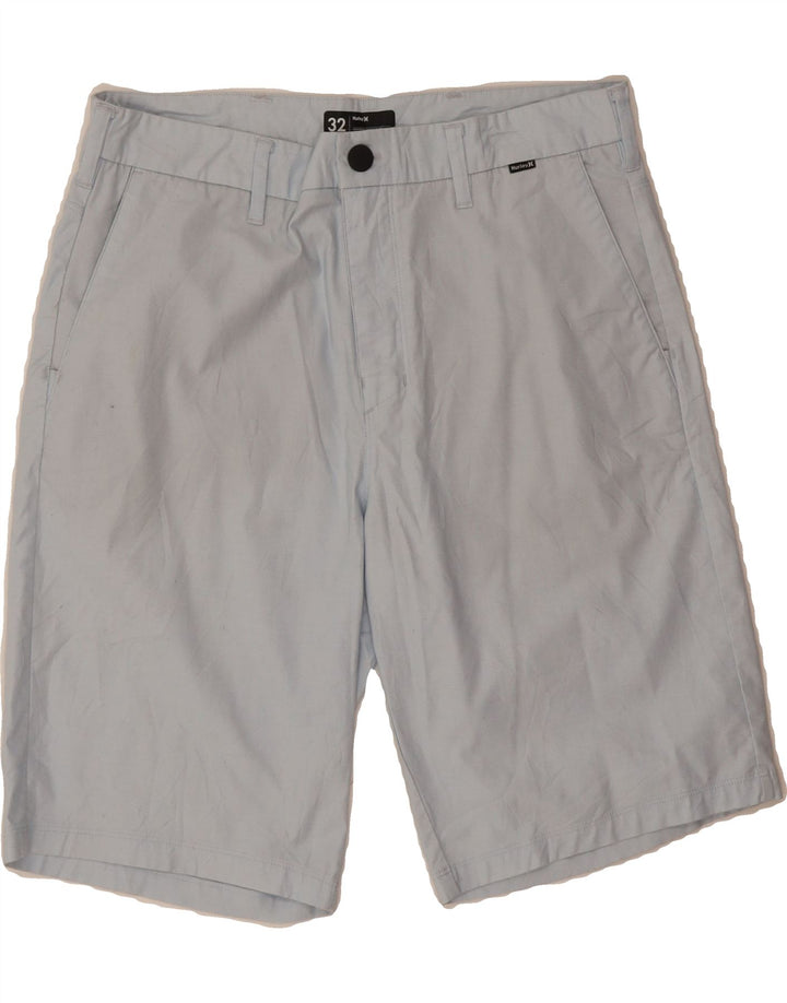 HURLEY Mens Chino Shorts Medium W32 Blue Cotton Vintage Hurley and Second-Hand Hurley from Messina Hembry 