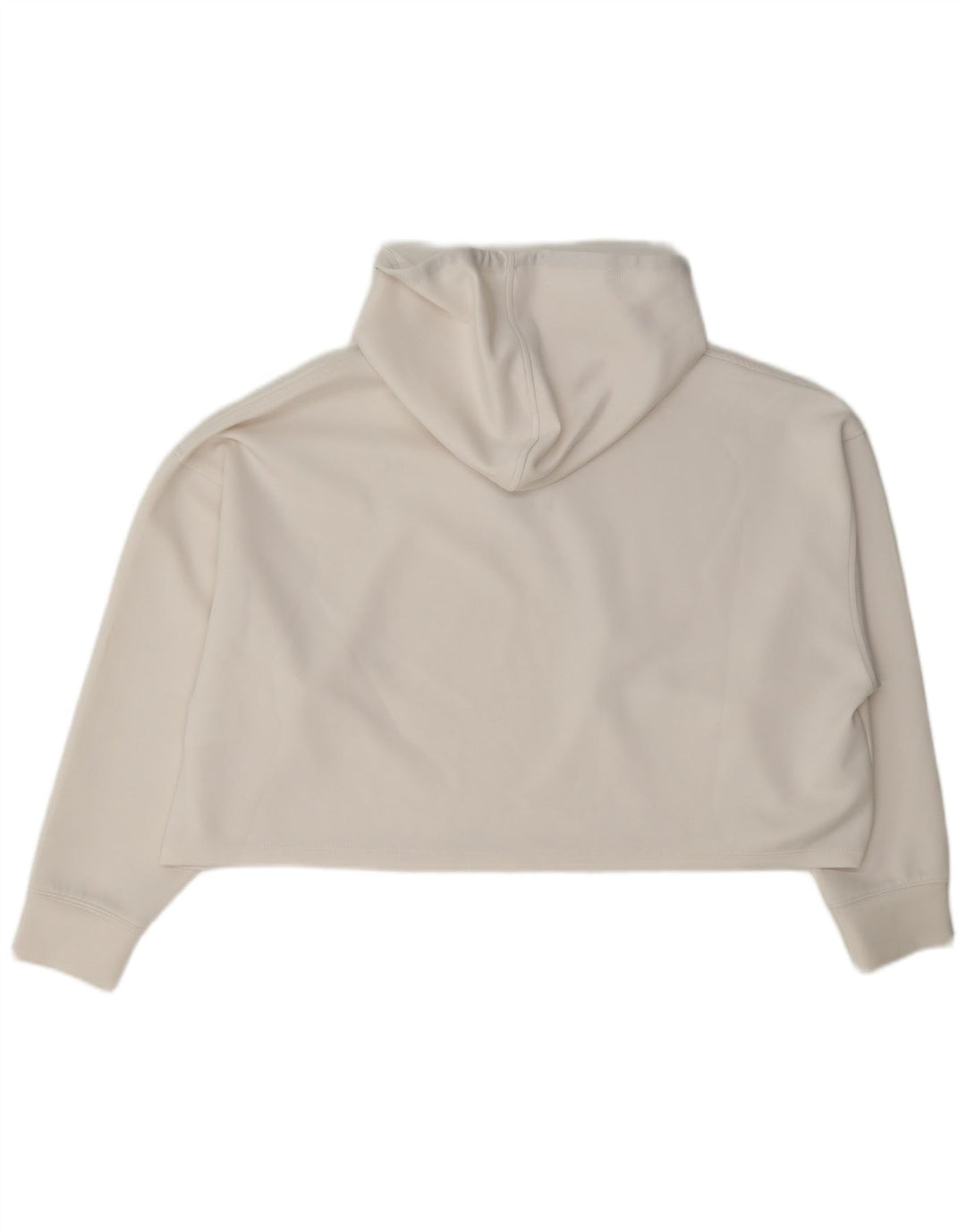 Suéter feminino Dkny com capuz oversized UK 16 grande poliéster branco