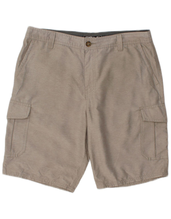 Shorts cargo masculino O'Neill W36 grande poliéster bege