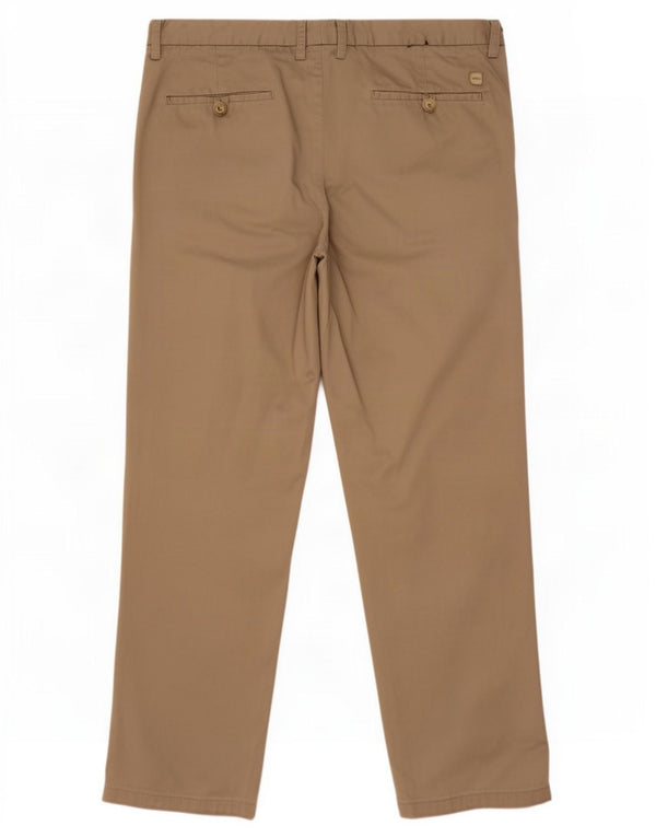 Calça Chino Masculina Hugo Boss IT 52 XL W36 L30 Algodão Cáqui