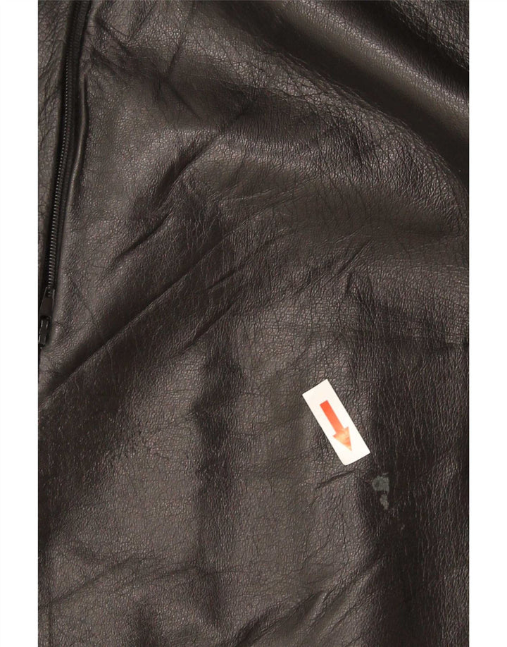 Jaqueta lendária 1957 casaco de couro feminino IT 50 XL preto