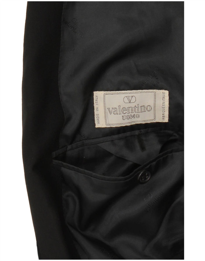 Jaqueta Blazer Masculina Valentino com 2 Botões Reino Unido 38 Médio Preto