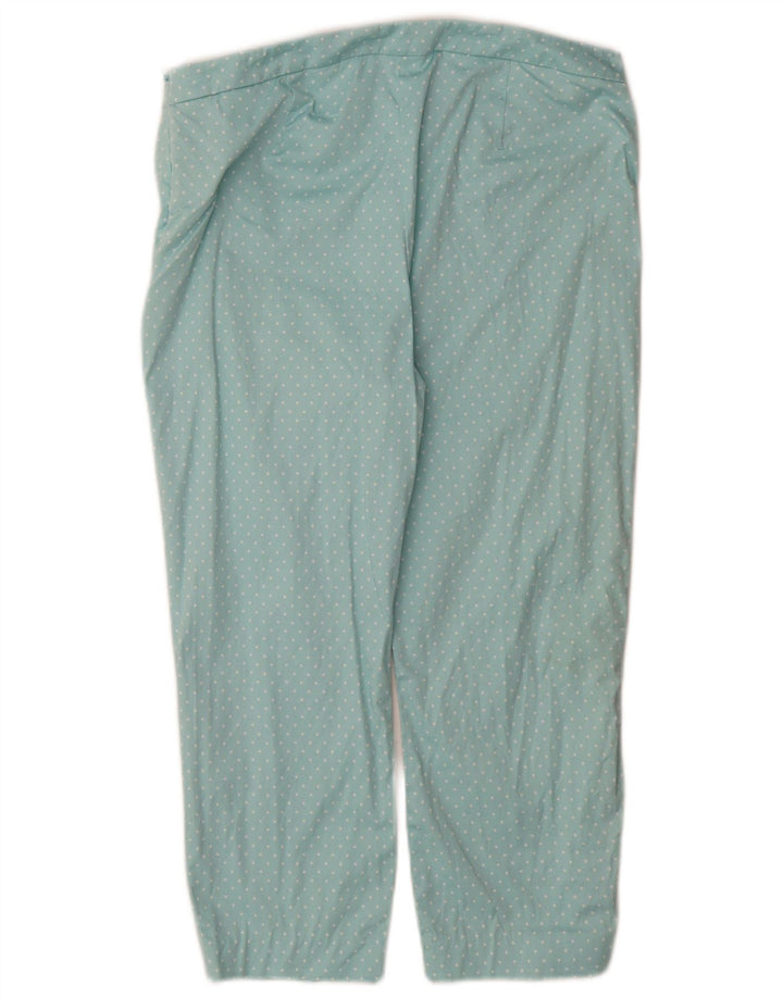 Calça capri feminina Marks & Spencer UK 14 médio W32 L22 turquesa