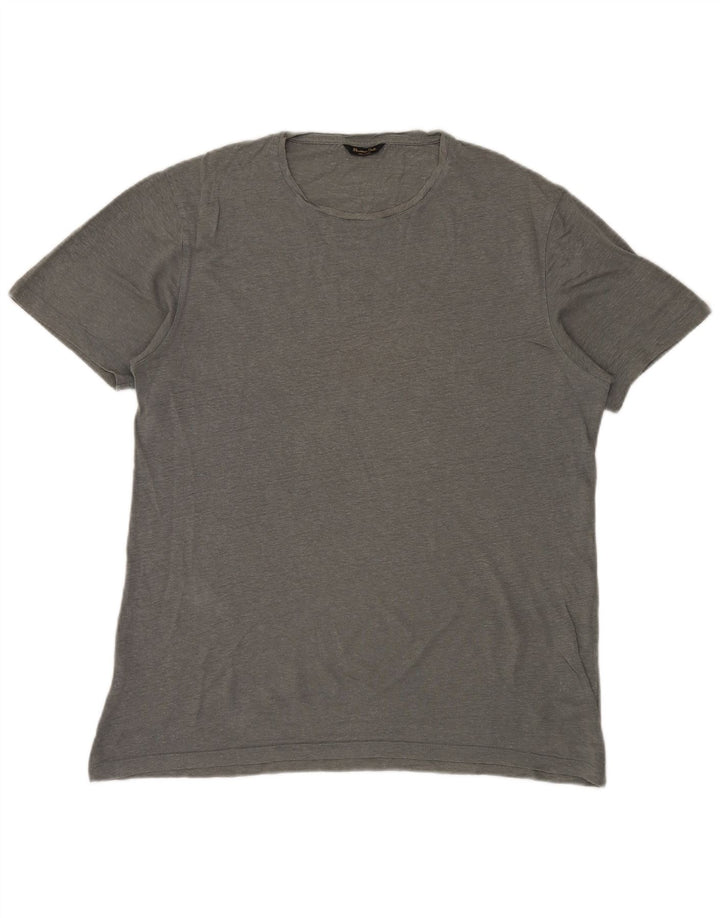 Camiseta masculina MASSIMO DUTTI XL cinza
