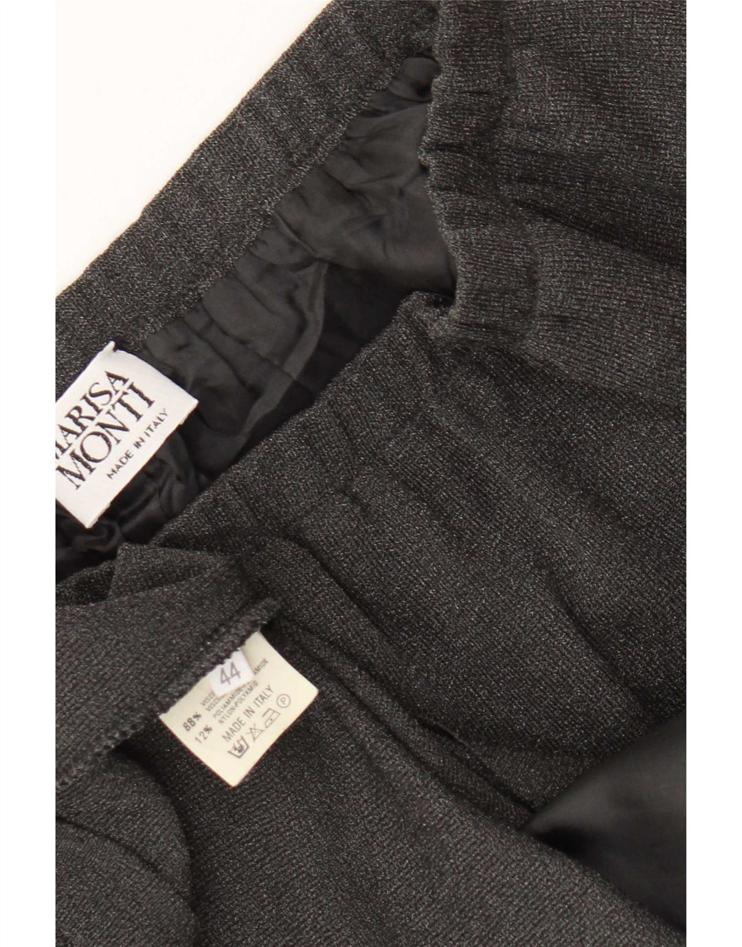 Marisa Monti saia midi feminina IT 44 médio W32 cinza viscose