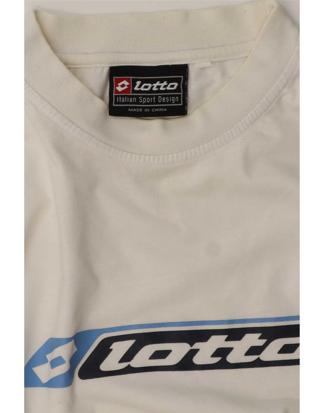 Camiseta gráfica masculina Lotto Top médio branco