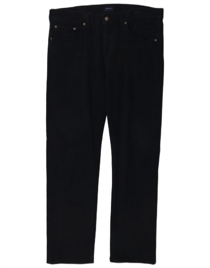 Jeans masculino Gant Regular Fit Straight W36 L32 Azul Marinho Algodão