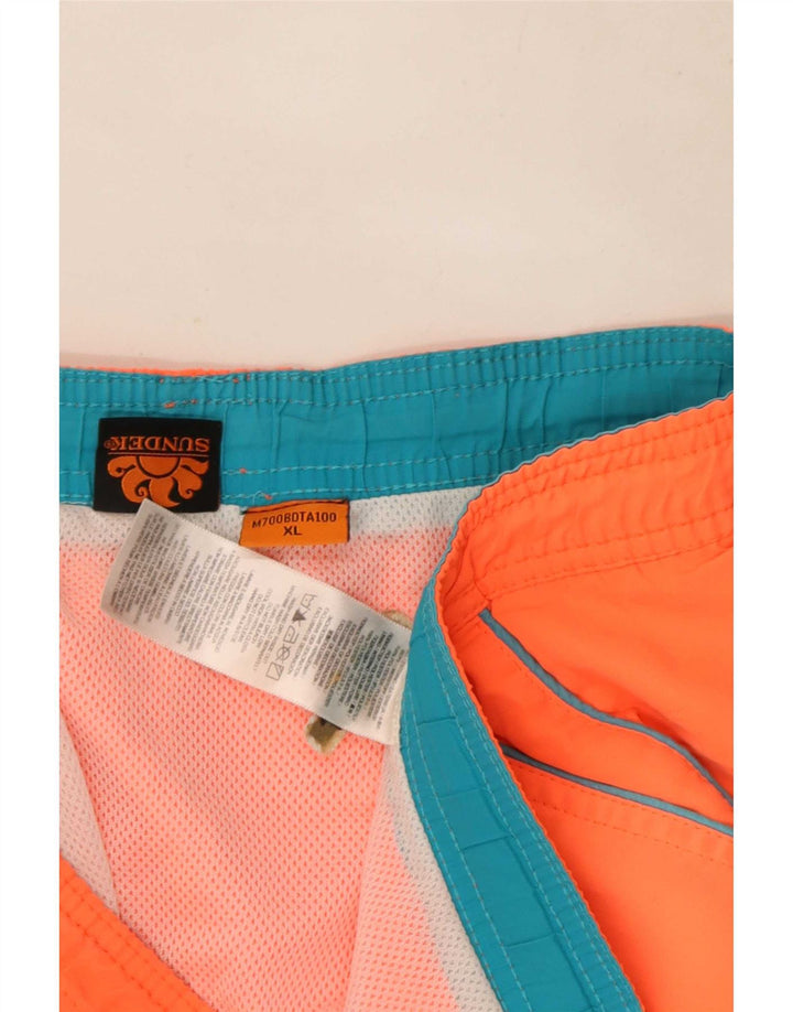 Shorts de natação masculino Sundek XL laranja poliéster