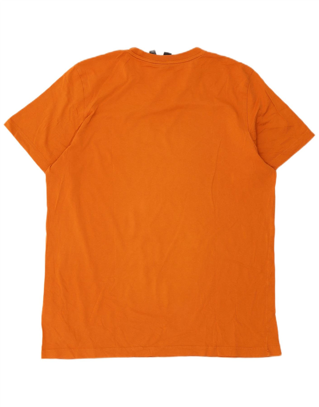 Adidas Mens Graphic T-Shirt Top Grande Algodão Laranja