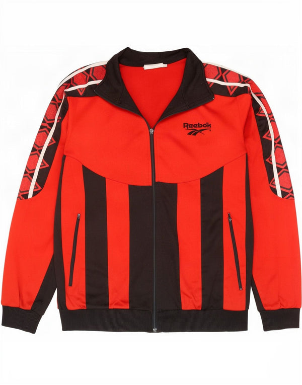 Jaqueta masculina Reebok Graphic Tracksuit Top grande bloco colorido vermelho