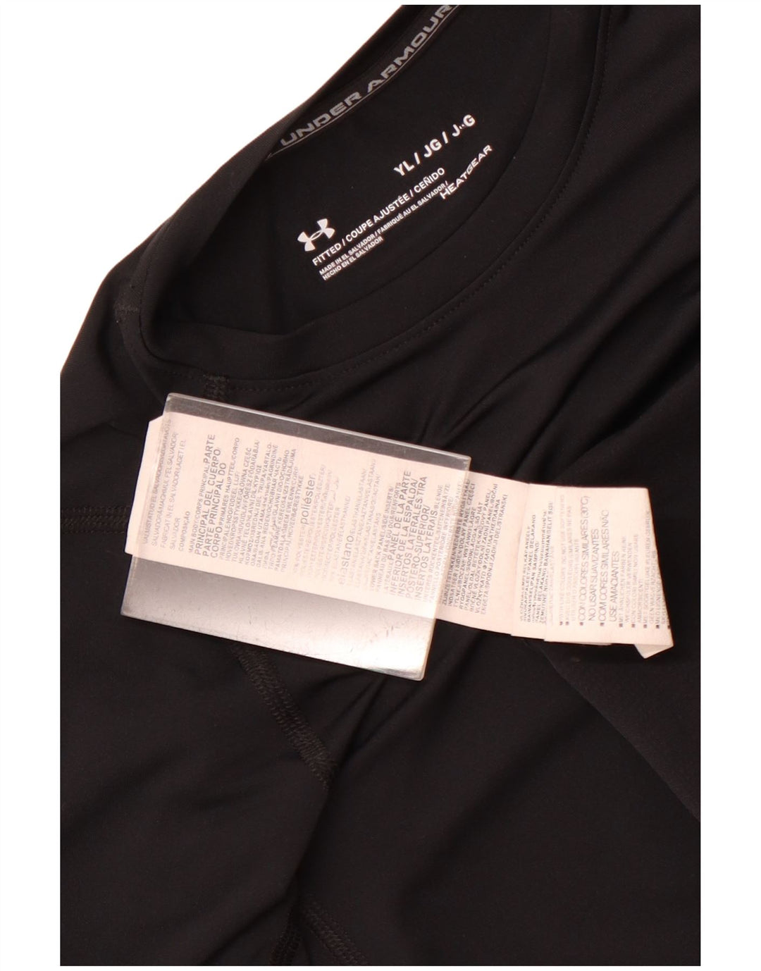 Under Armour Boys Heat Gear Top manga comprida 11-12 anos grande preto