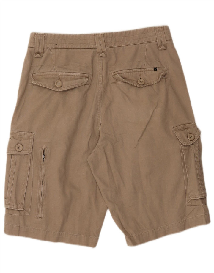 Shorts cargo masculino HURLEY W30 algodão bege médio