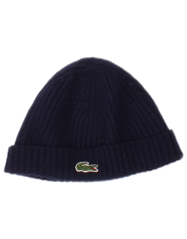 Gorro masculino Lacoste tamanho único lã azul marinho