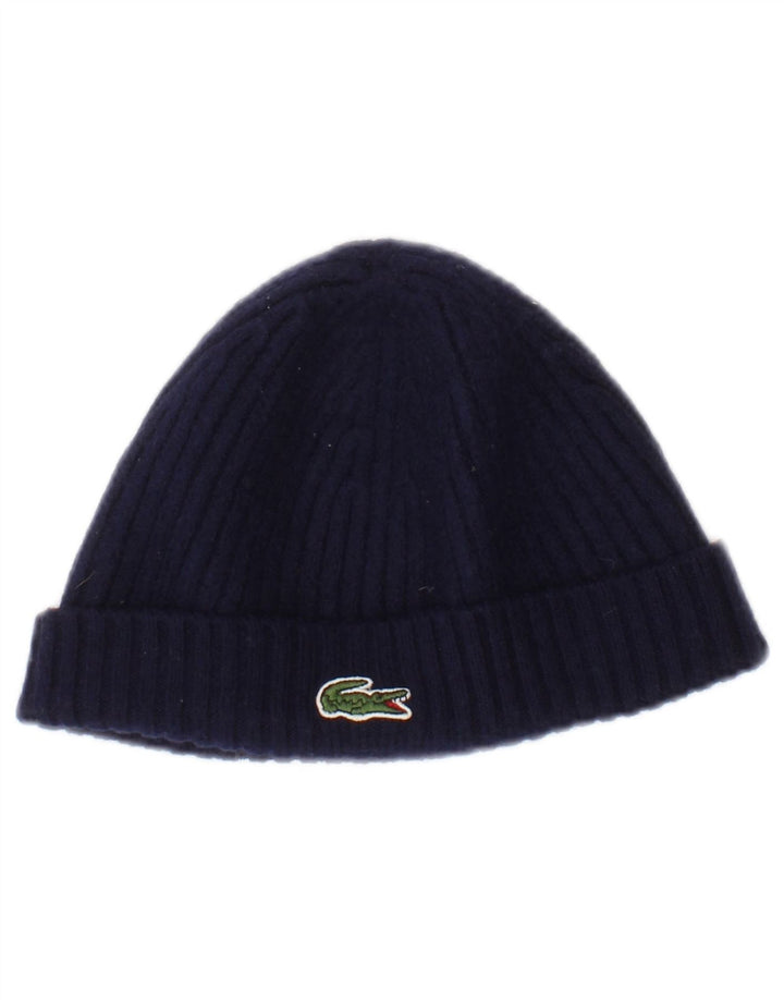 Gorro masculino Lacoste tamanho único lã azul marinho