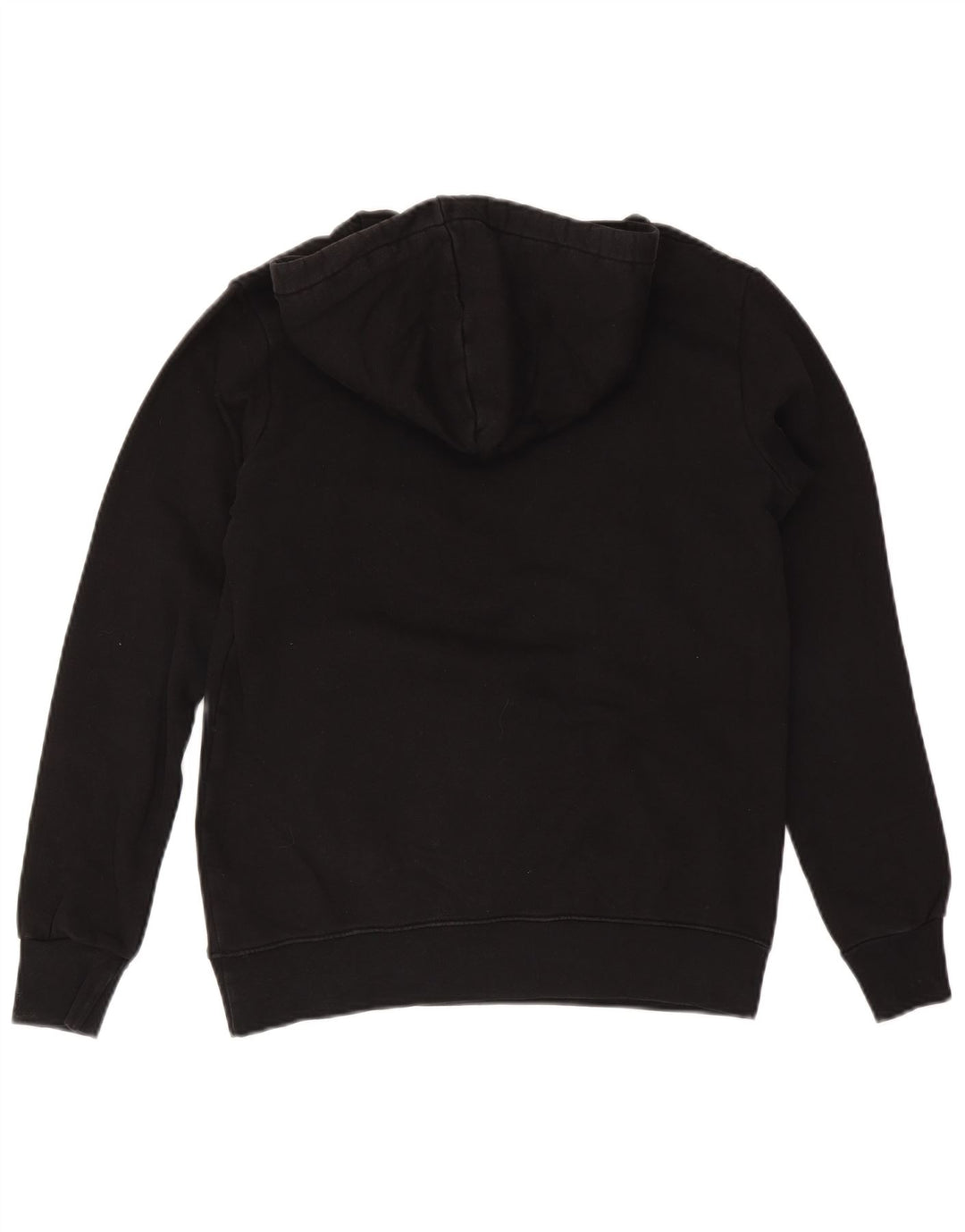 Suéter com capuz gráfico masculino Pyrex pequeno algodão preto