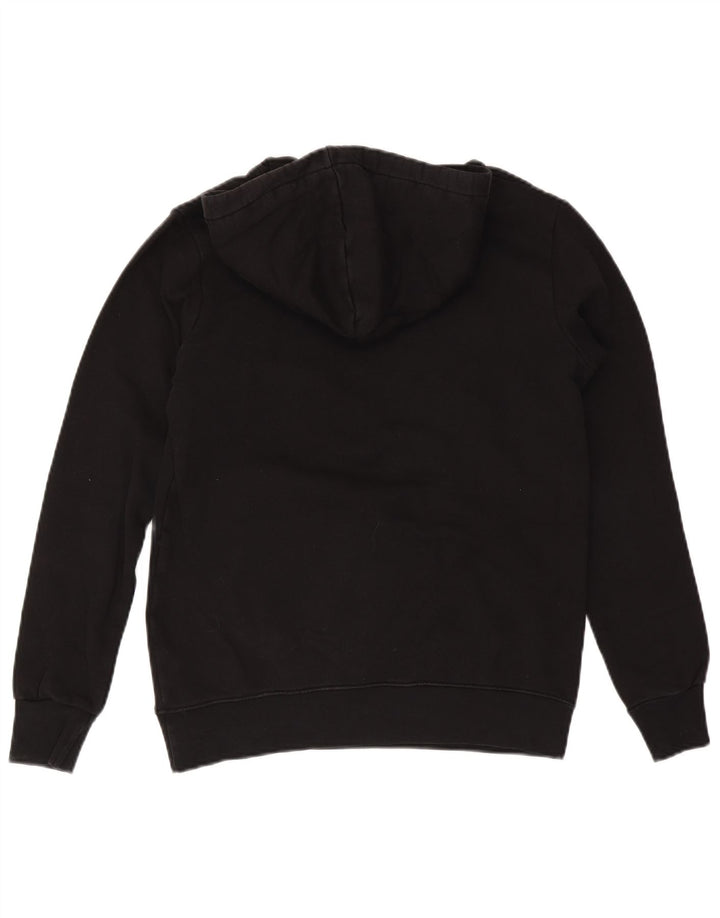 Suéter com capuz gráfico masculino Pyrex pequeno algodão preto