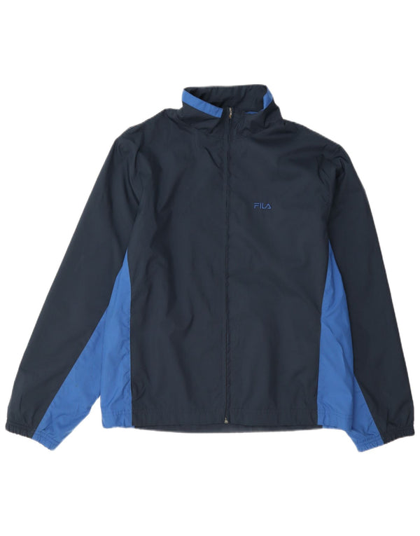 Fila Womens Tracksuit Top Jacket IT 44 Médio Azul Marinho Colourblock