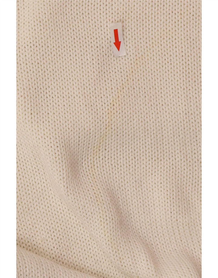 Suéter masculino Carrera com gola redonda XL algodão branco