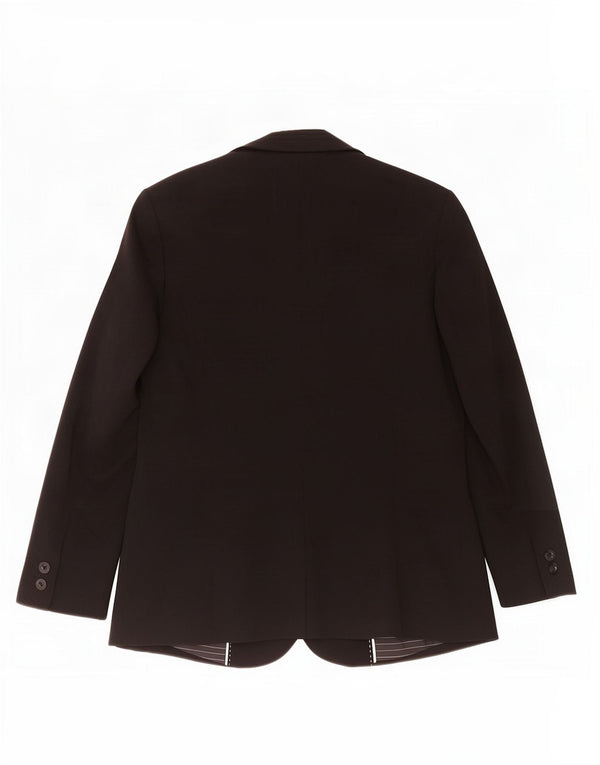 Jaqueta blazer feminina Marks & Spencer com 1 botão Reino Unido 12 poliéster preto médio