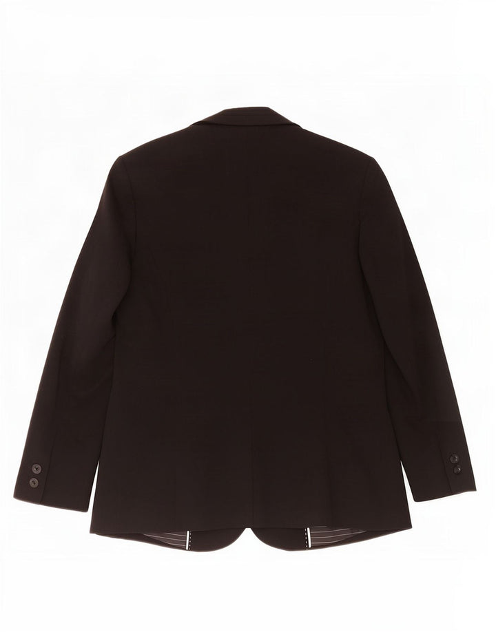 Jaqueta blazer feminina Marks & Spencer com 1 botão Reino Unido 12 poliéster preto médio